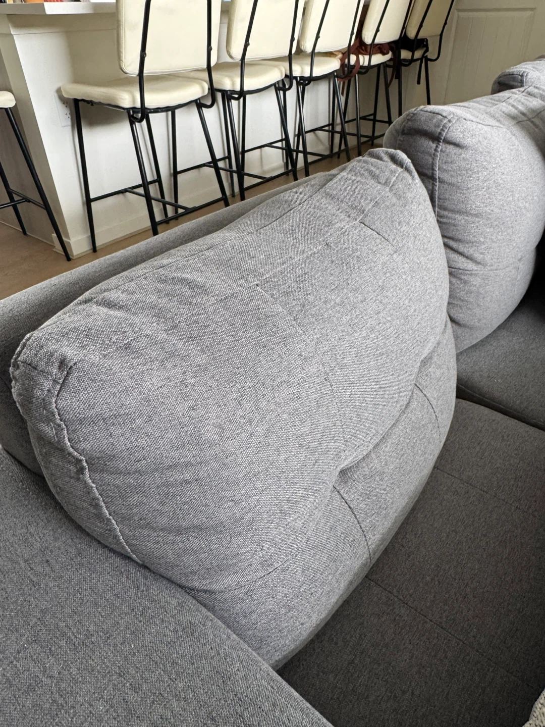 Grey Sectional Sofa with Chaise and Cup Holders - photo 3