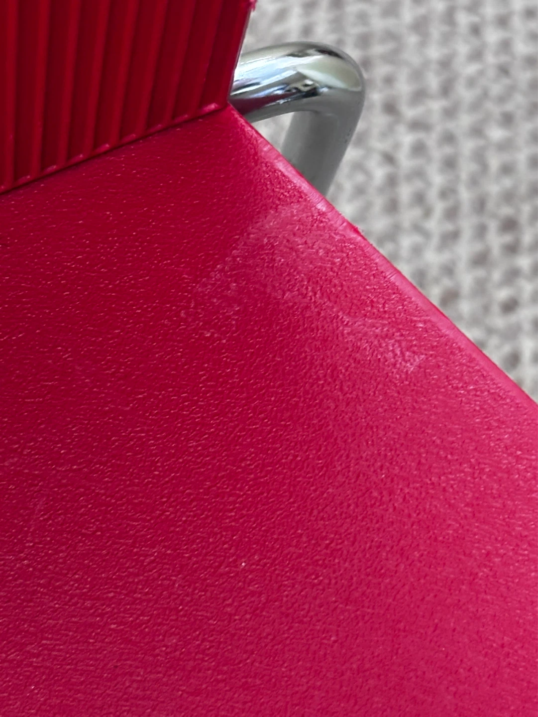 4 Red Modern Side Chairs with Metal Legs - photo 5