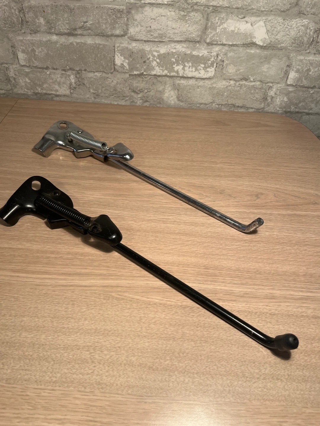Set of 2 Bicycle Kickstands (Black & Chrome) - photo 2