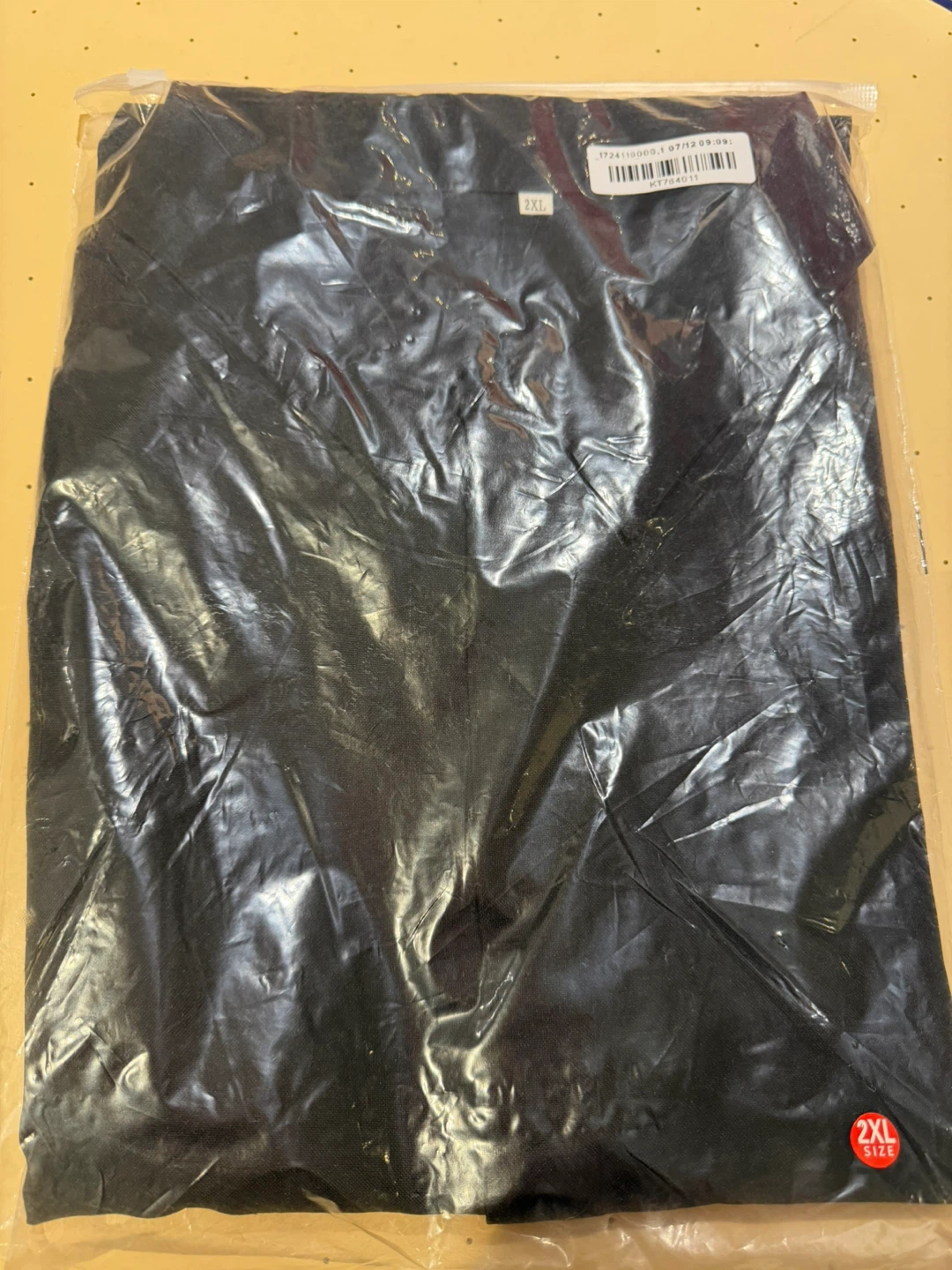 Black Short Sleeve Button-Up Shirt - 2XL - photo 3