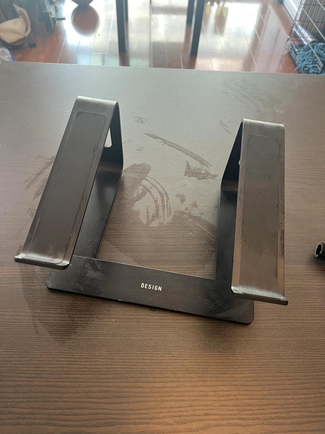 Black Metal Laptop Stand