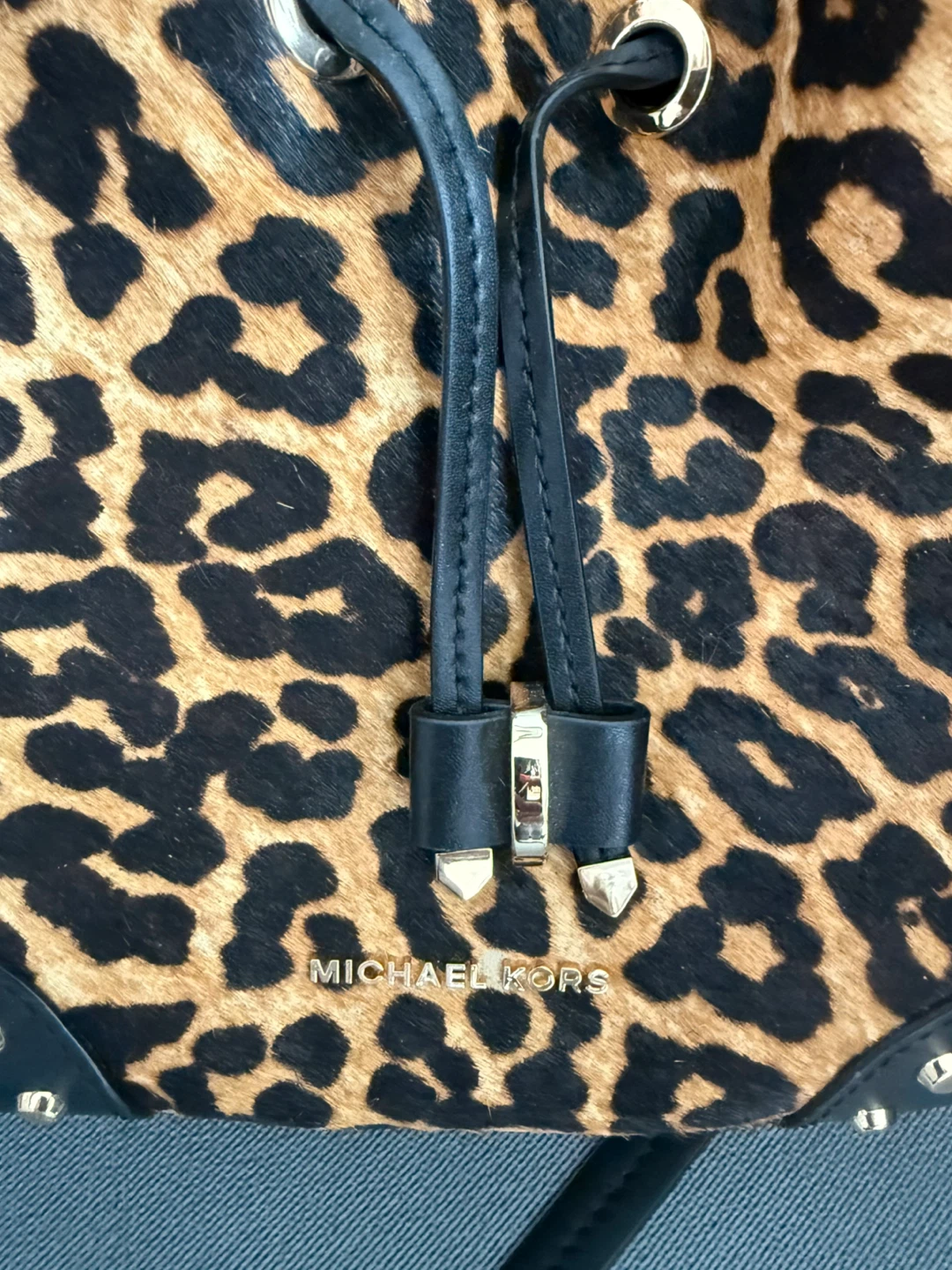 Michael Kors Leopard Print Bucket Bag - photo 2
