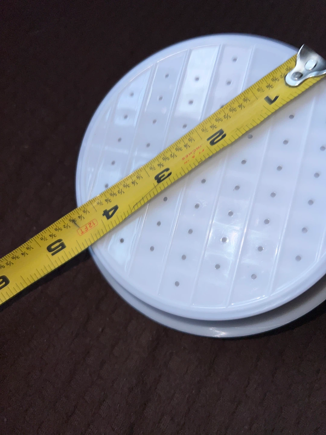 White Plastic Round Steamer Basket - photo 3