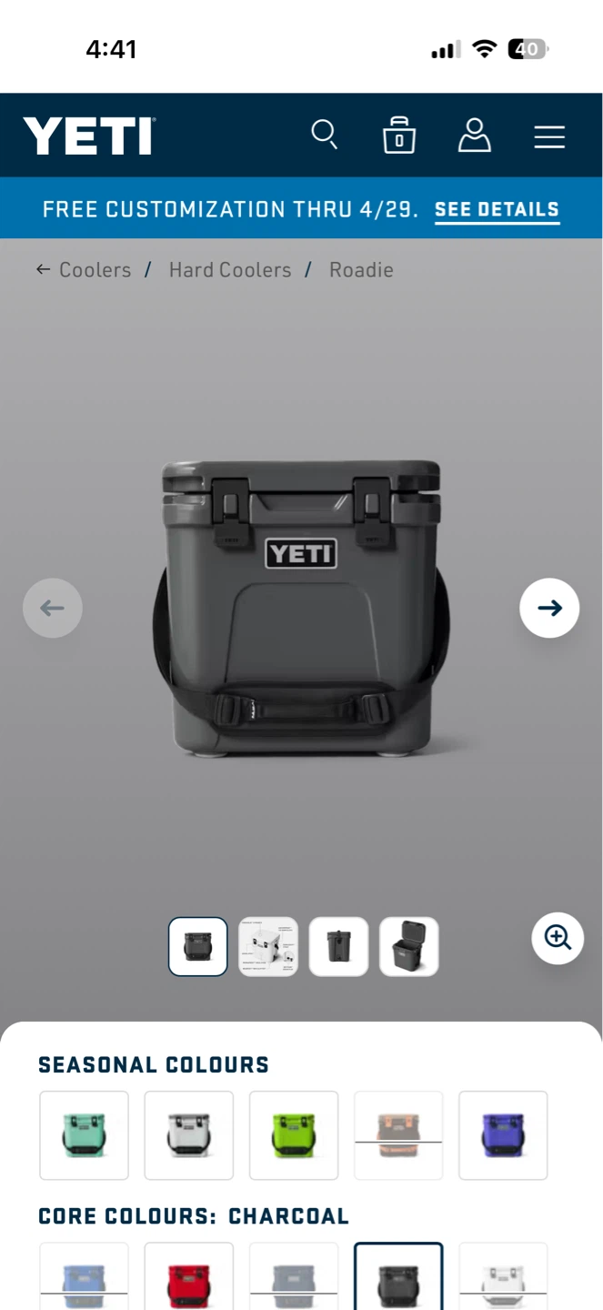 YETI Roadie 24 Hard Cooler - Brand New