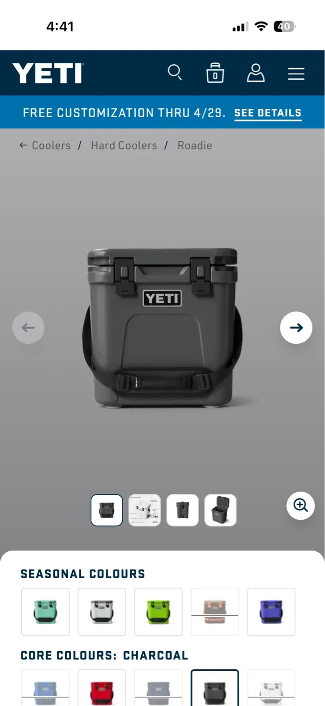 YETI Roadie 24 Hard Cooler - Brand New