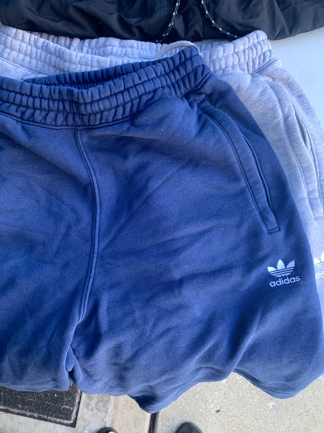 Adidas Grey and blue Sweat Shorts - Medium - photo 2