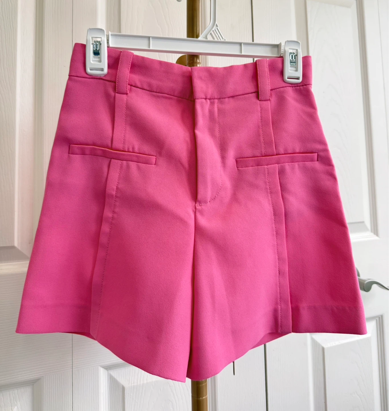 Zara Pink Tailored Shorts - Size XS