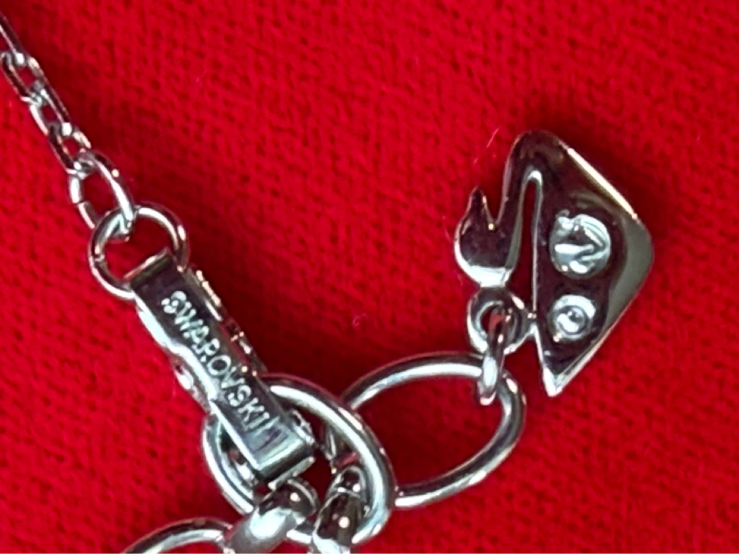 Swarovski Pendant Necklace with Black Pearl and Crystals - photo 3