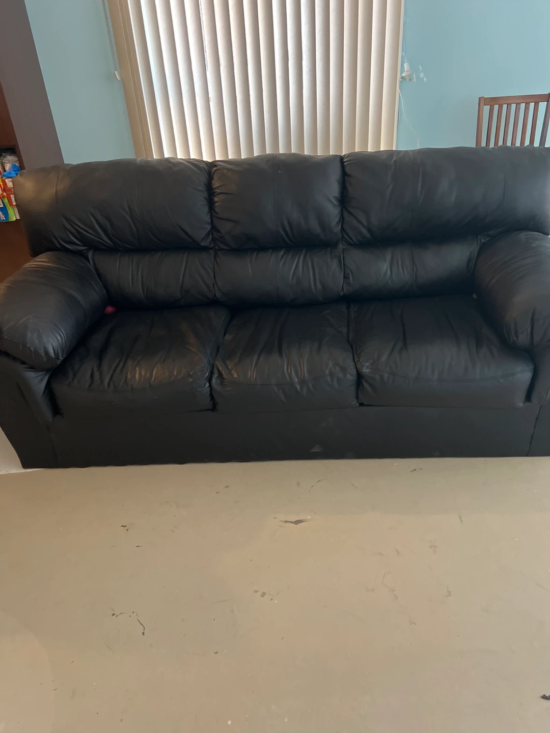 Black Leather Sofa