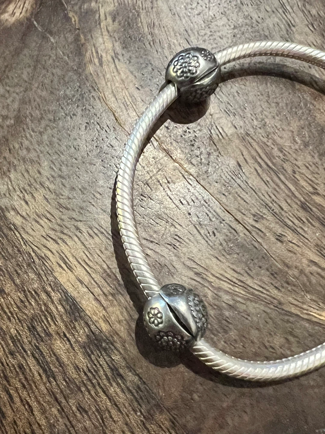 TWO Pandora Sterling Silver clips (set) - photo 2