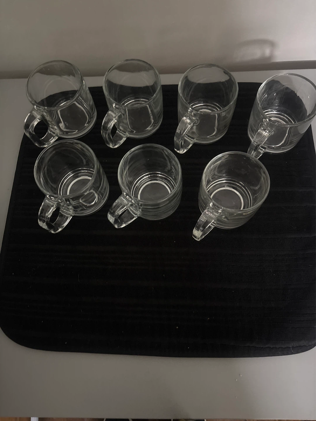 Set of 7 Clear Glass Mugs - photo 3
