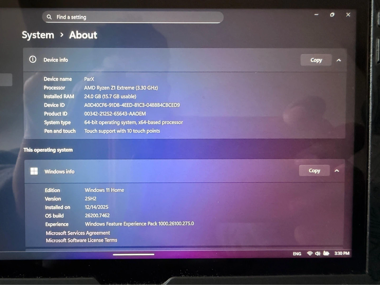 ASUS ROG Ally X Z1 Extreme - photo 3