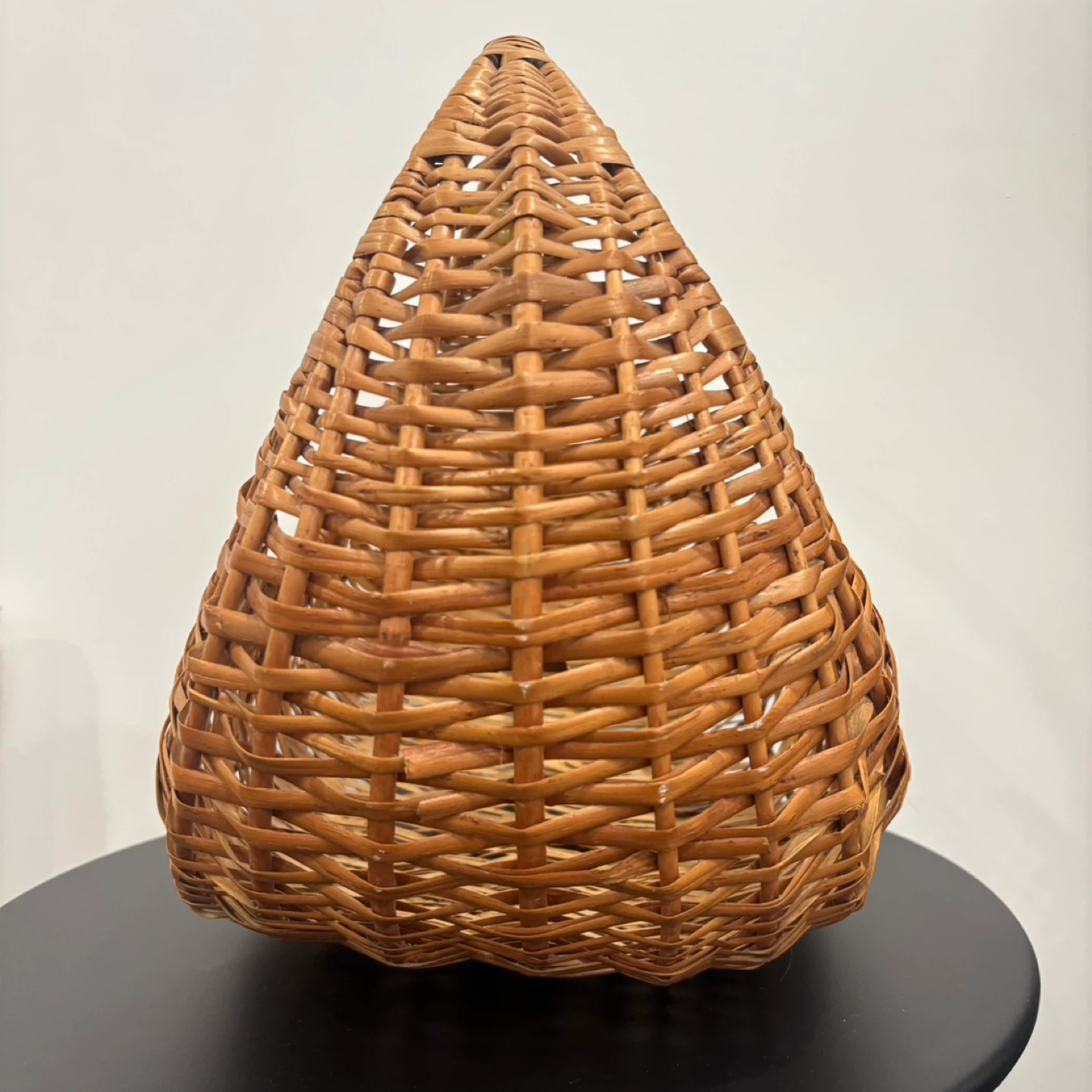 French Vintage Wicker Harvest Basket - photo 4
