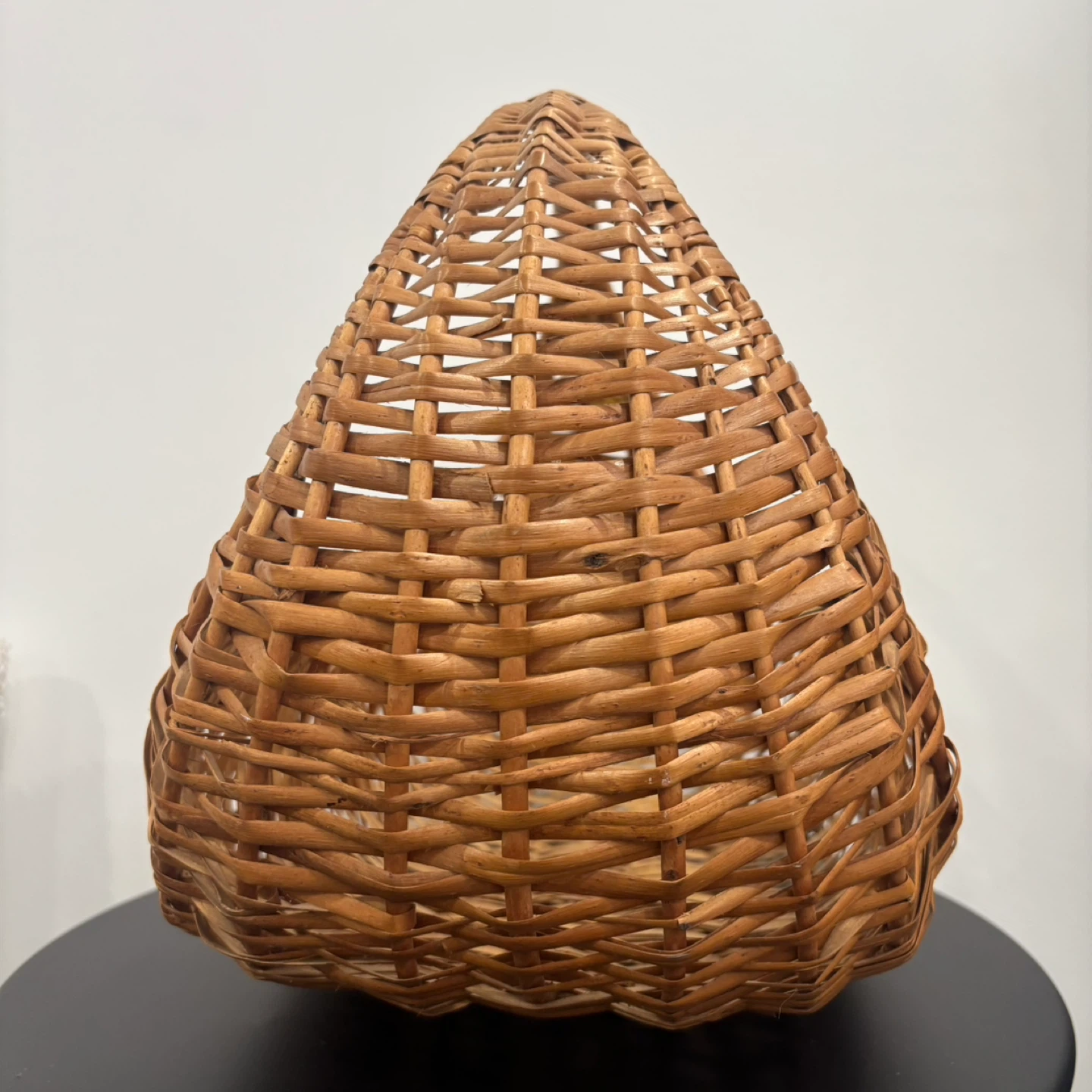 French Vintage Wicker Harvest Basket - photo 2