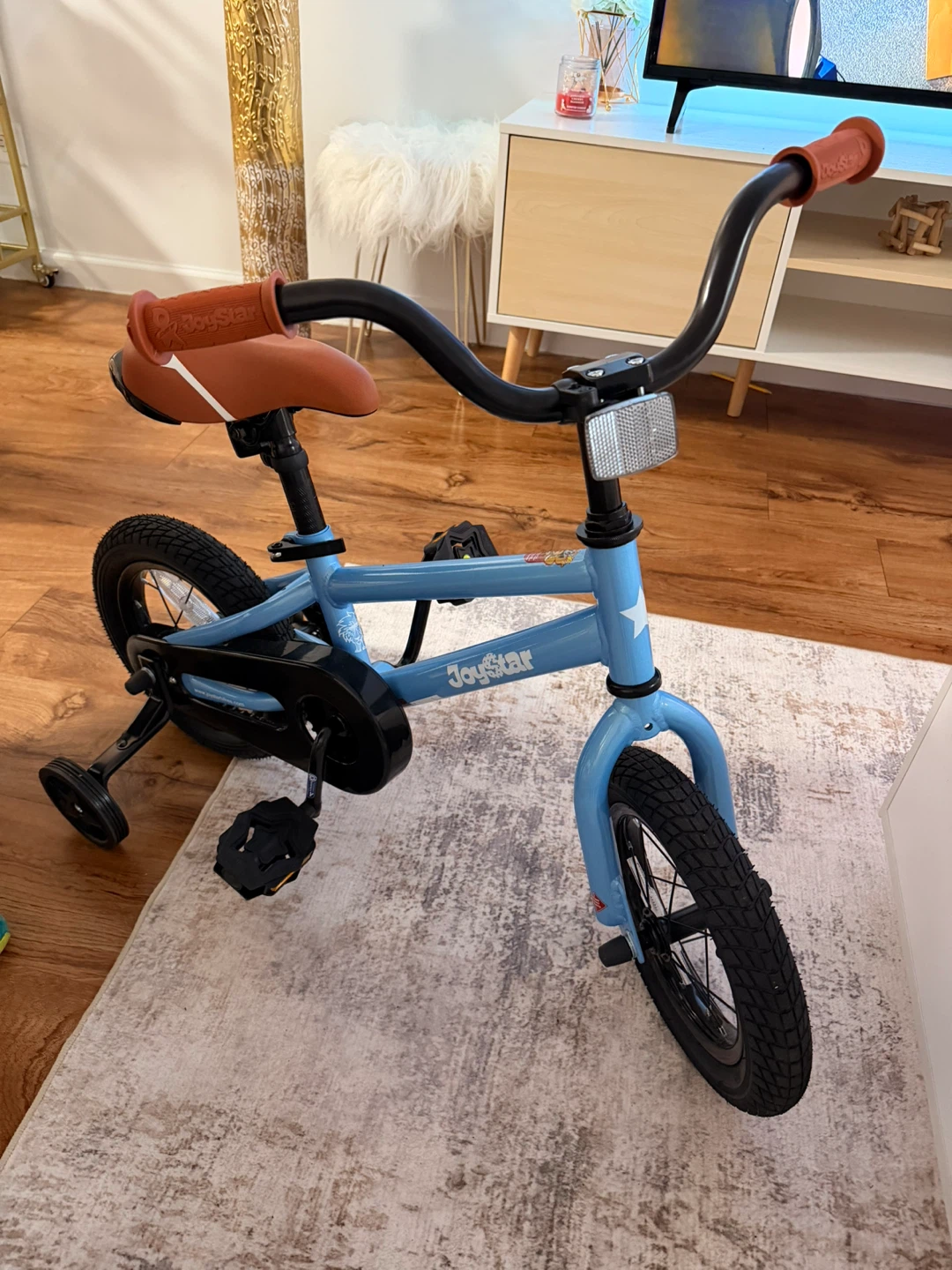 Joystar Blue Kids Bicycle with Training Wheels