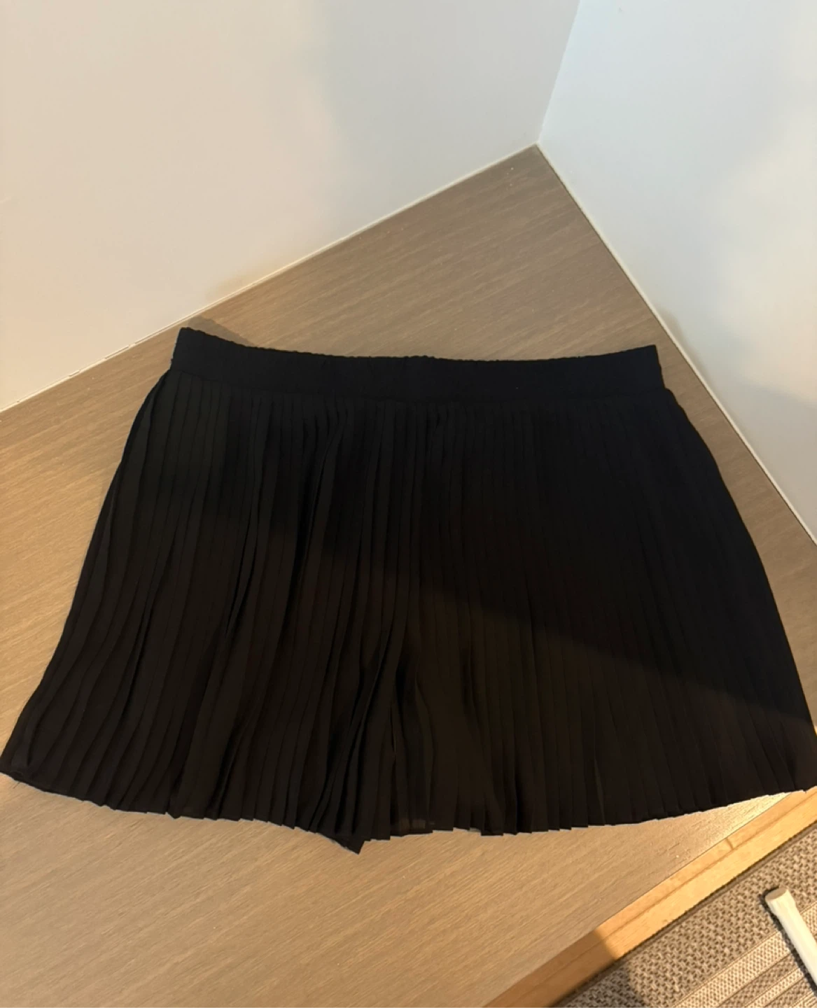 Black Pleated Skater Skirt - photo 3