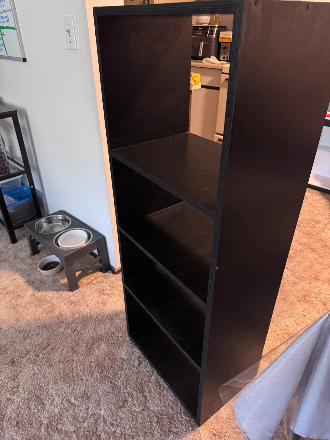 Black 5-Shelf Bookshelf - photo 2