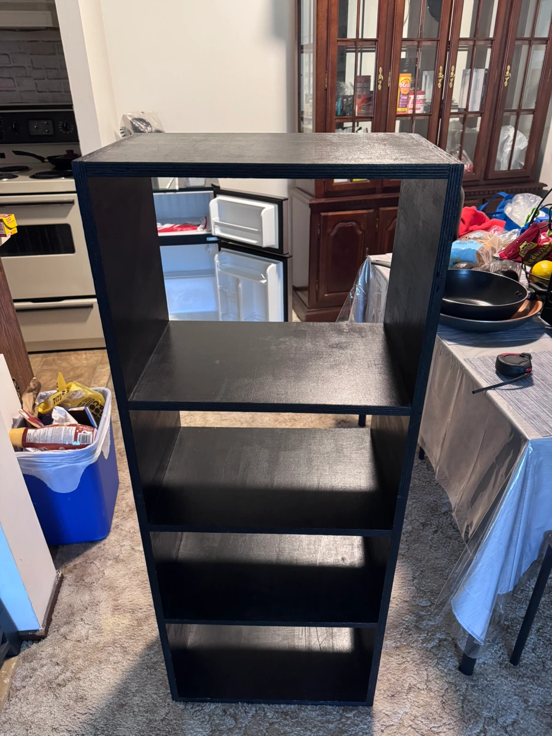 Black 5-Shelf Bookshelf - photo 3