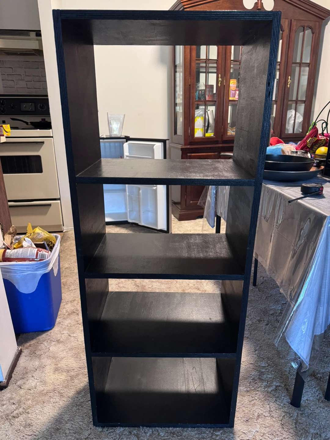 Black 5-Shelf Bookshelf