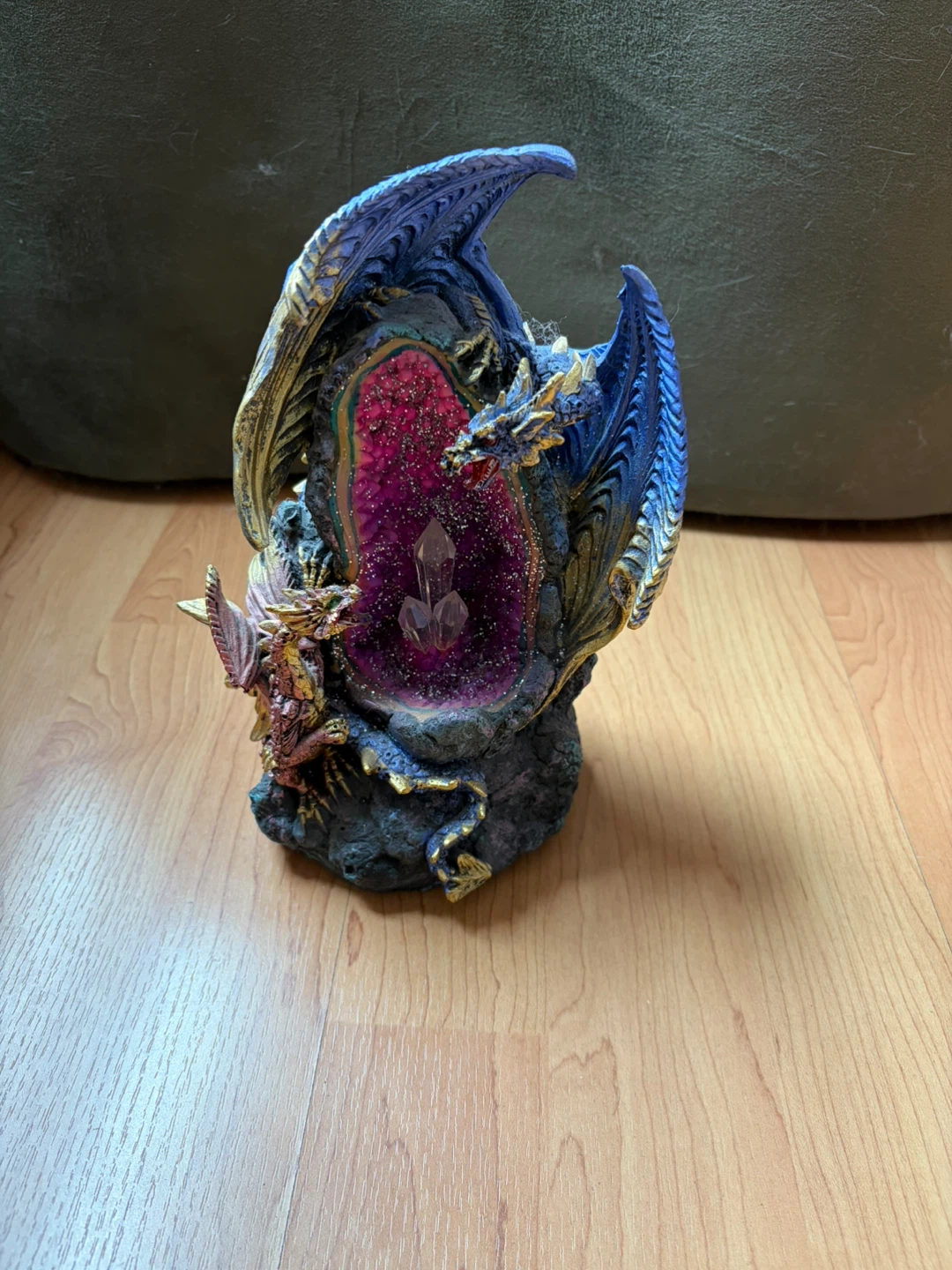 Dragon Geode Figurine