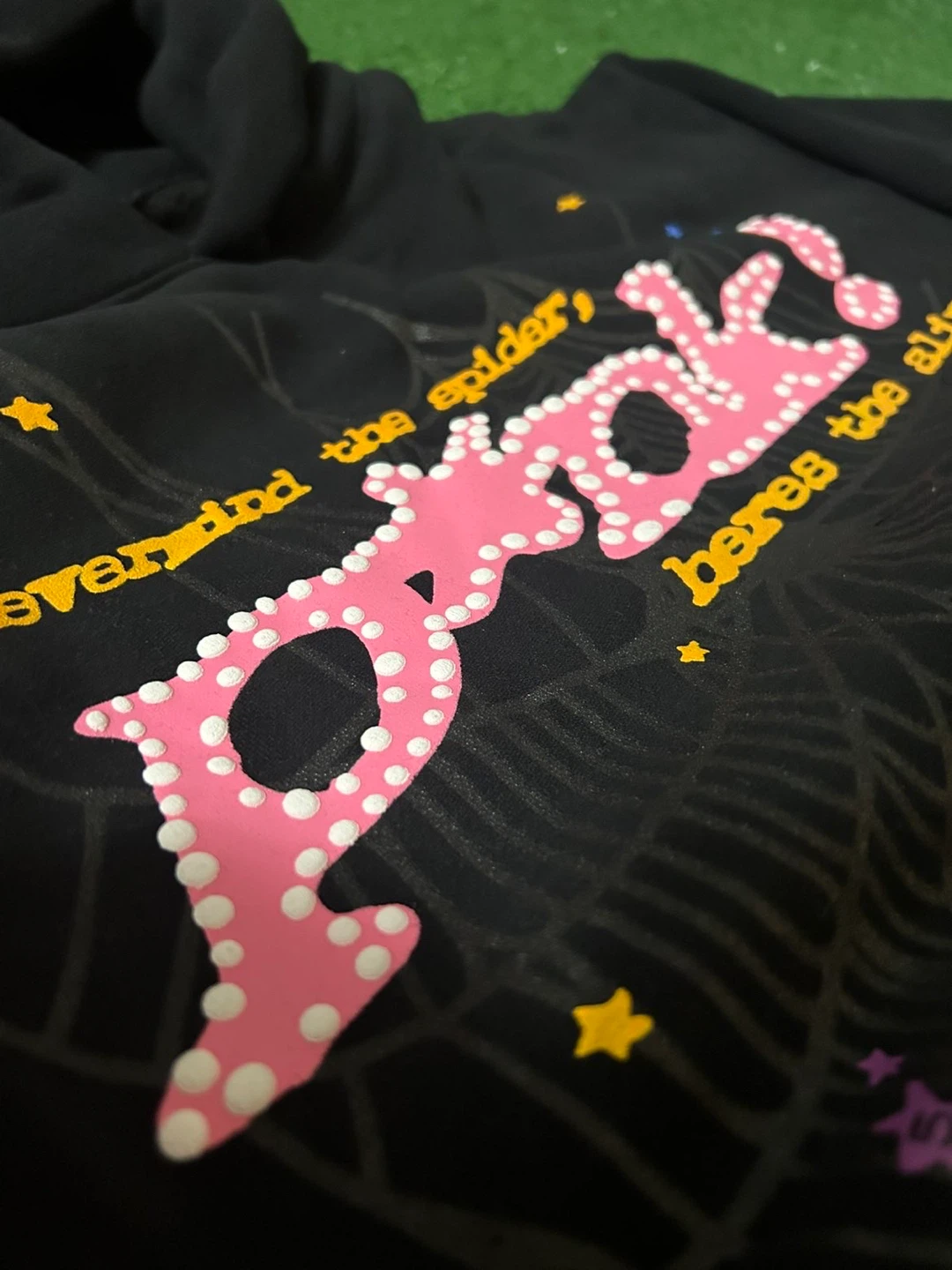 Sp5der p*nk Hoodie Black - photo 5