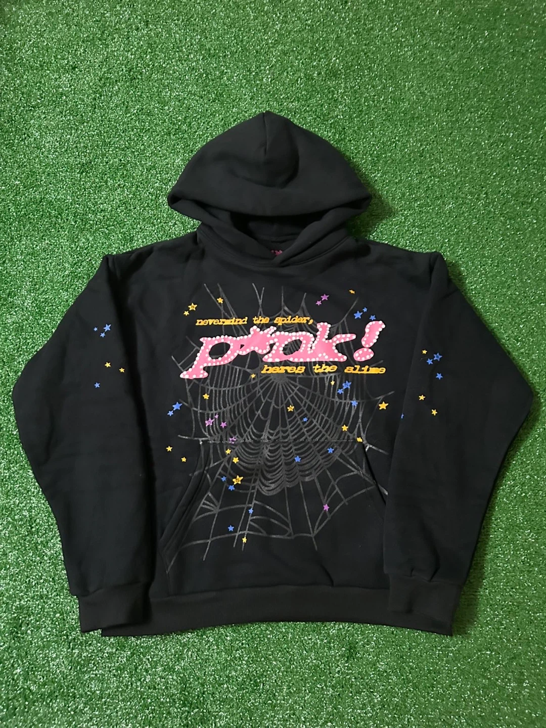 Sp5der p*nk Hoodie Black - photo 2