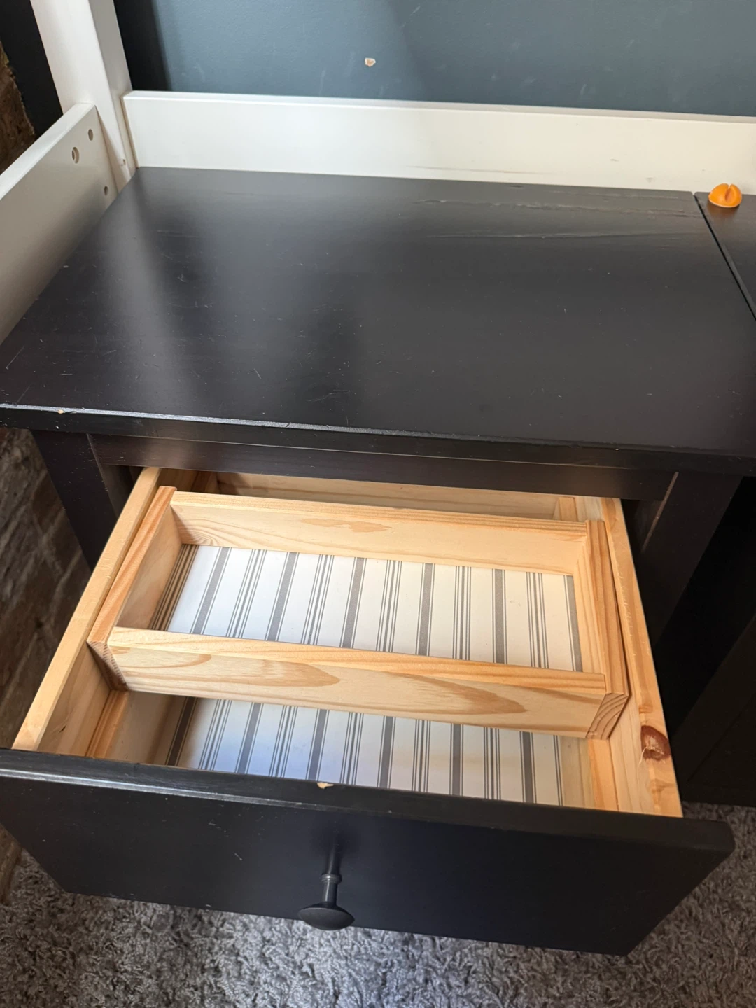 IKEA Black 2-Drawer Nightstand/Filing Cabinet (Set of 2) - photo 2
