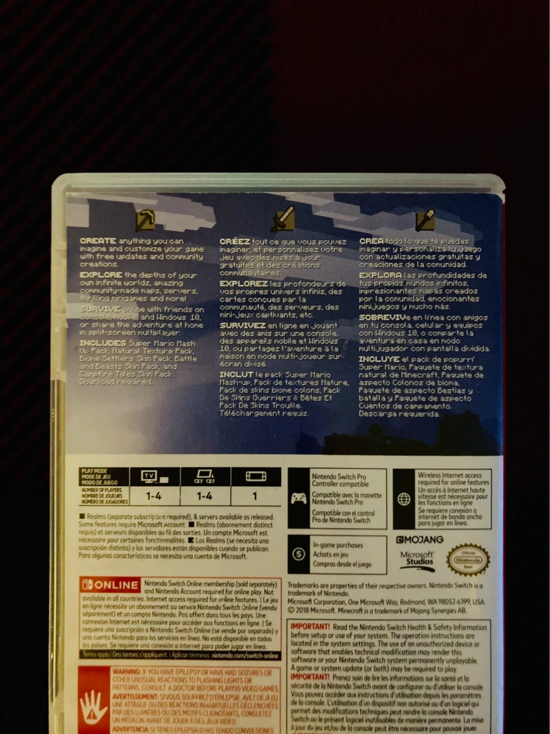 Minecraft Nintendo Switch Game - photo 3