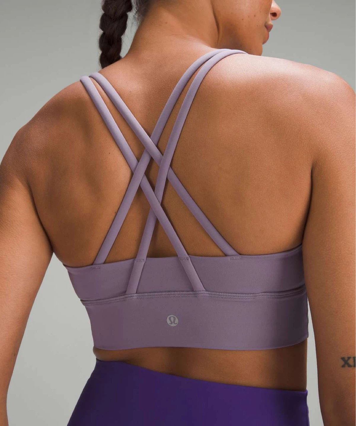 BNWT Lululemon Energy Bra Long Line- Dark Lavender - Size 4 - photo 3