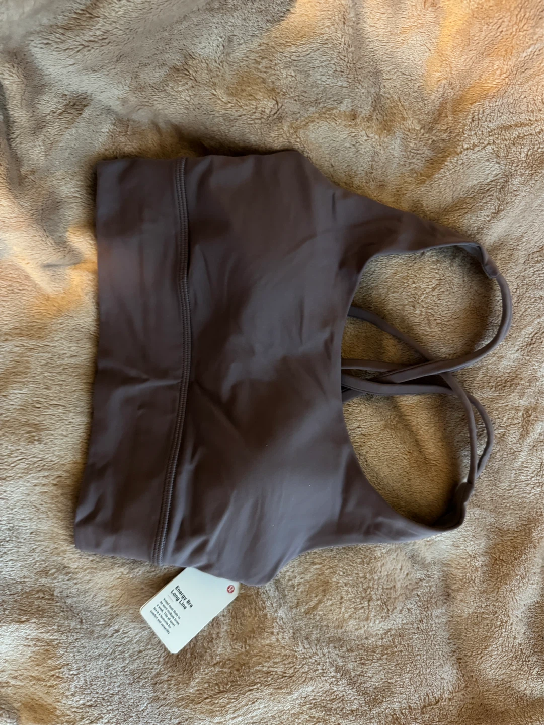 BNWT Lululemon Energy Bra Long Line- Dark Lavender - Size 4 - photo 4