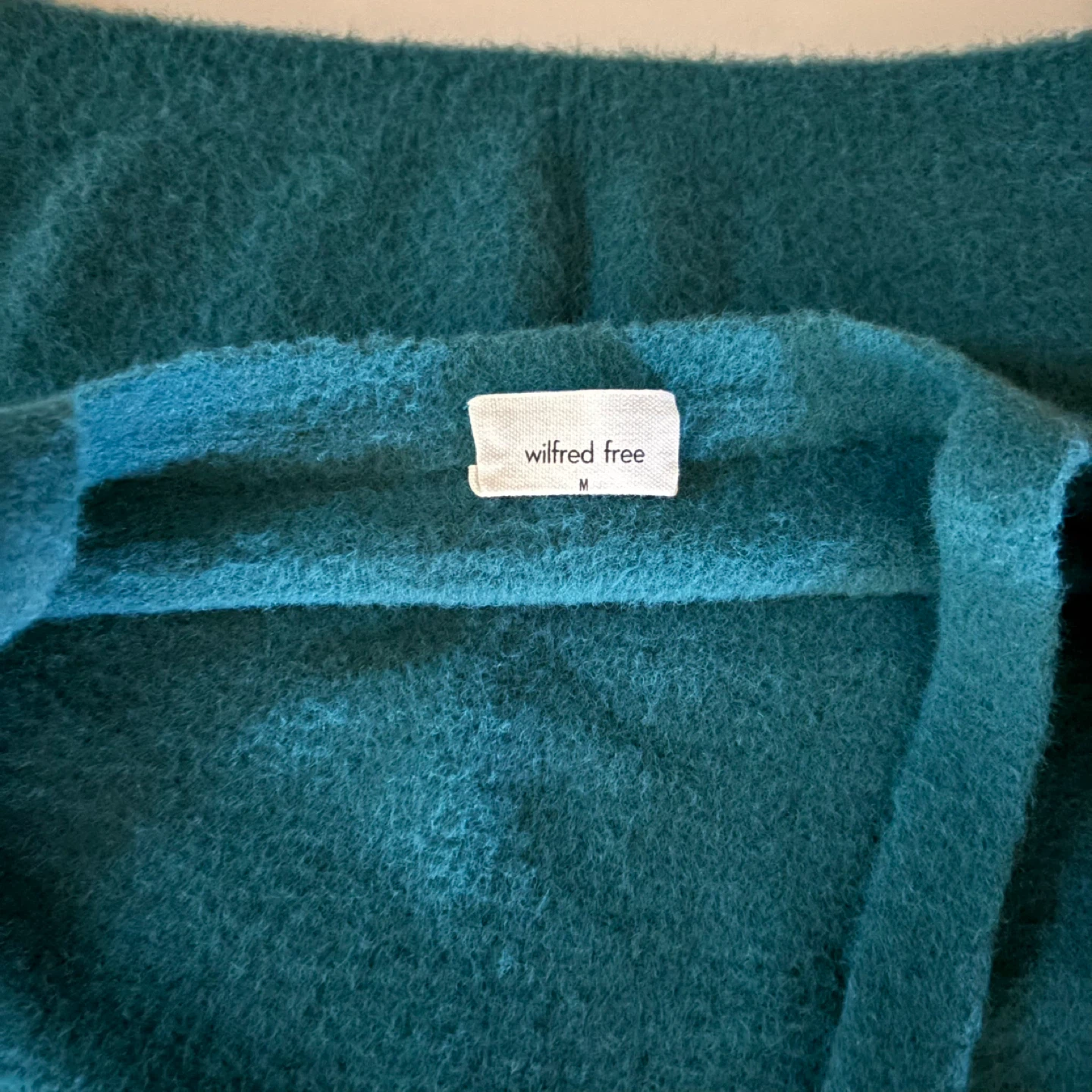 Wilfred Free Teal Fuzzy Cropped Tank Top - photo 3