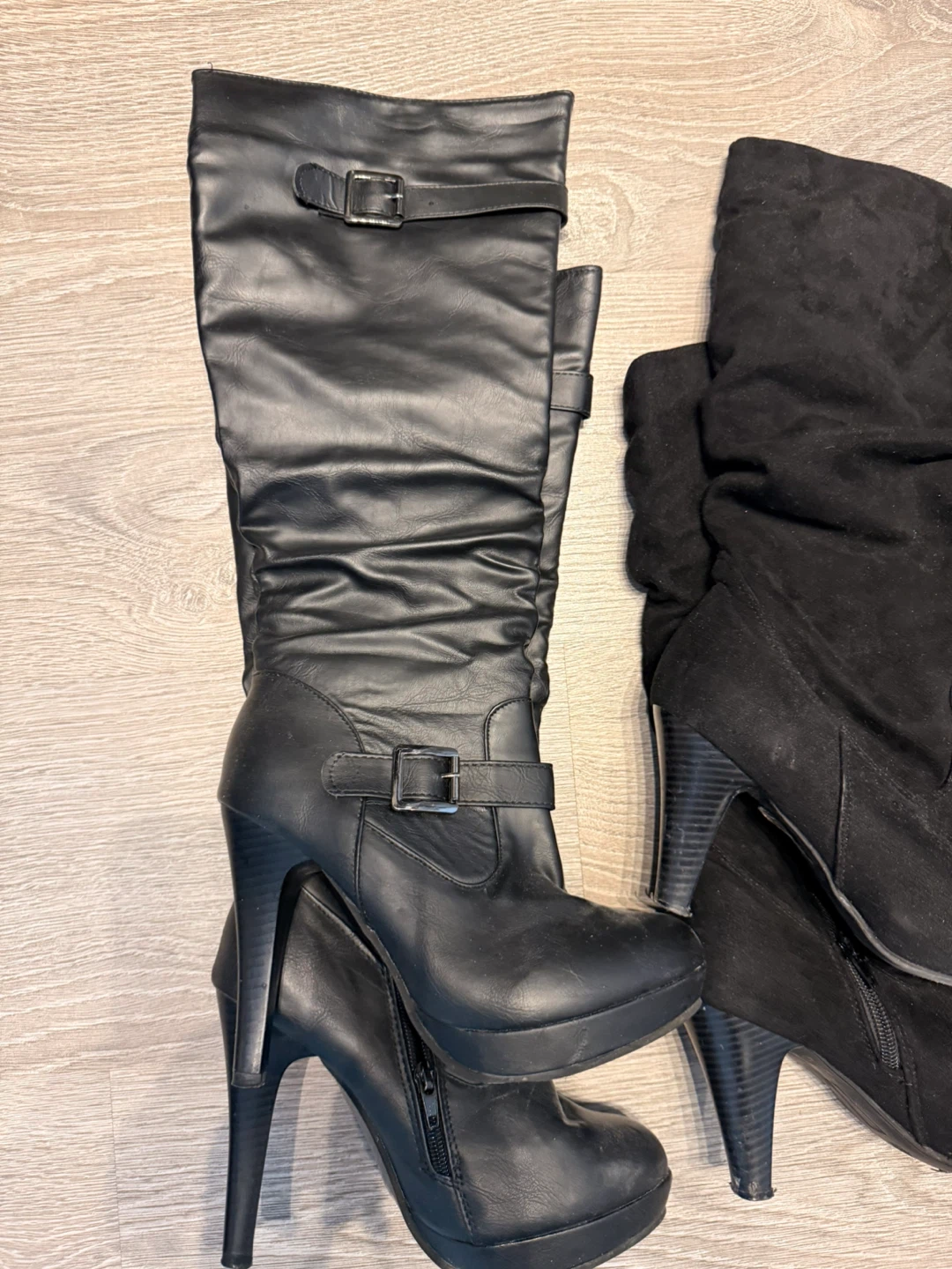 3 pairs Black Boots - size 7 - photo 2
