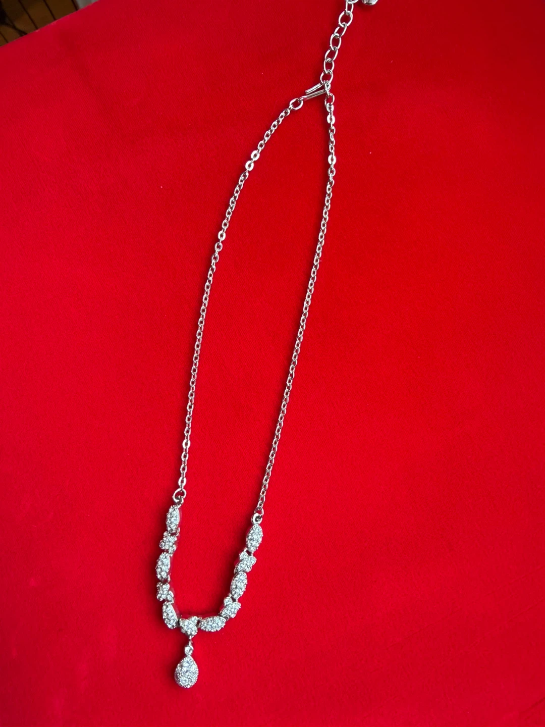Swarovski Teardrop  Crystal Necklace