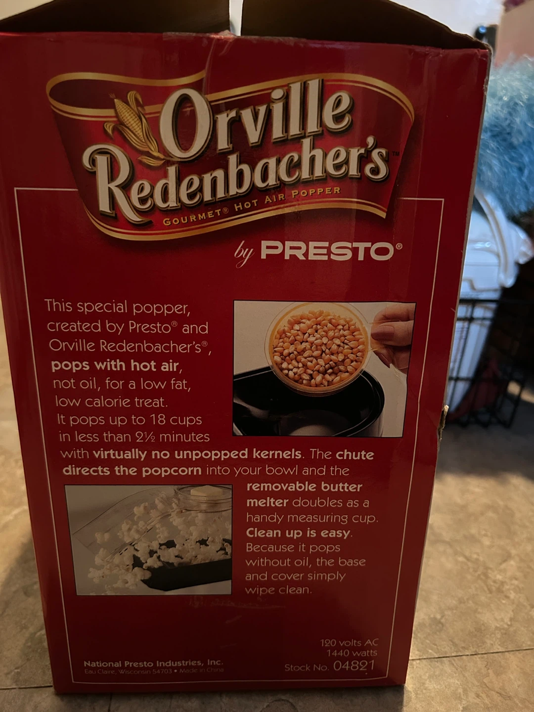 New, Orville Redenbacher’s Gourmet Hot Air Popper by Presto - photo 2