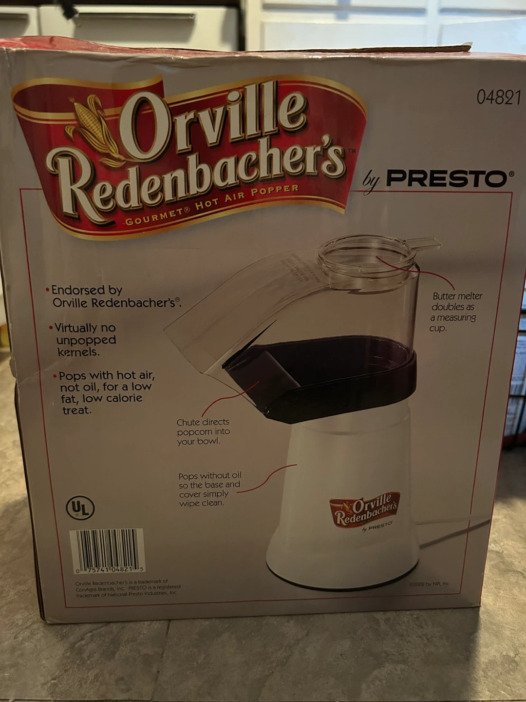 New, Orville Redenbacher’s Gourmet Hot Air Popper by Presto - photo 3
