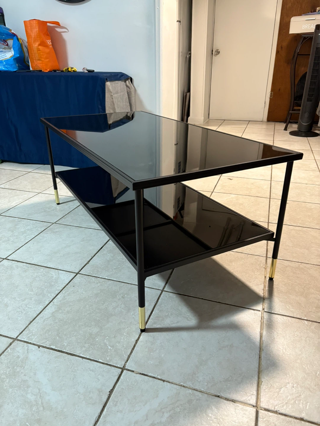 Black Coffee Table with 2 Tiers - photo 2