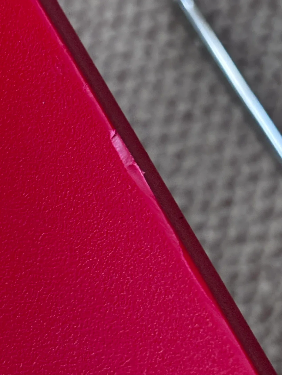 4 Red Modern Side Chairs with Metal Legs - photo 5