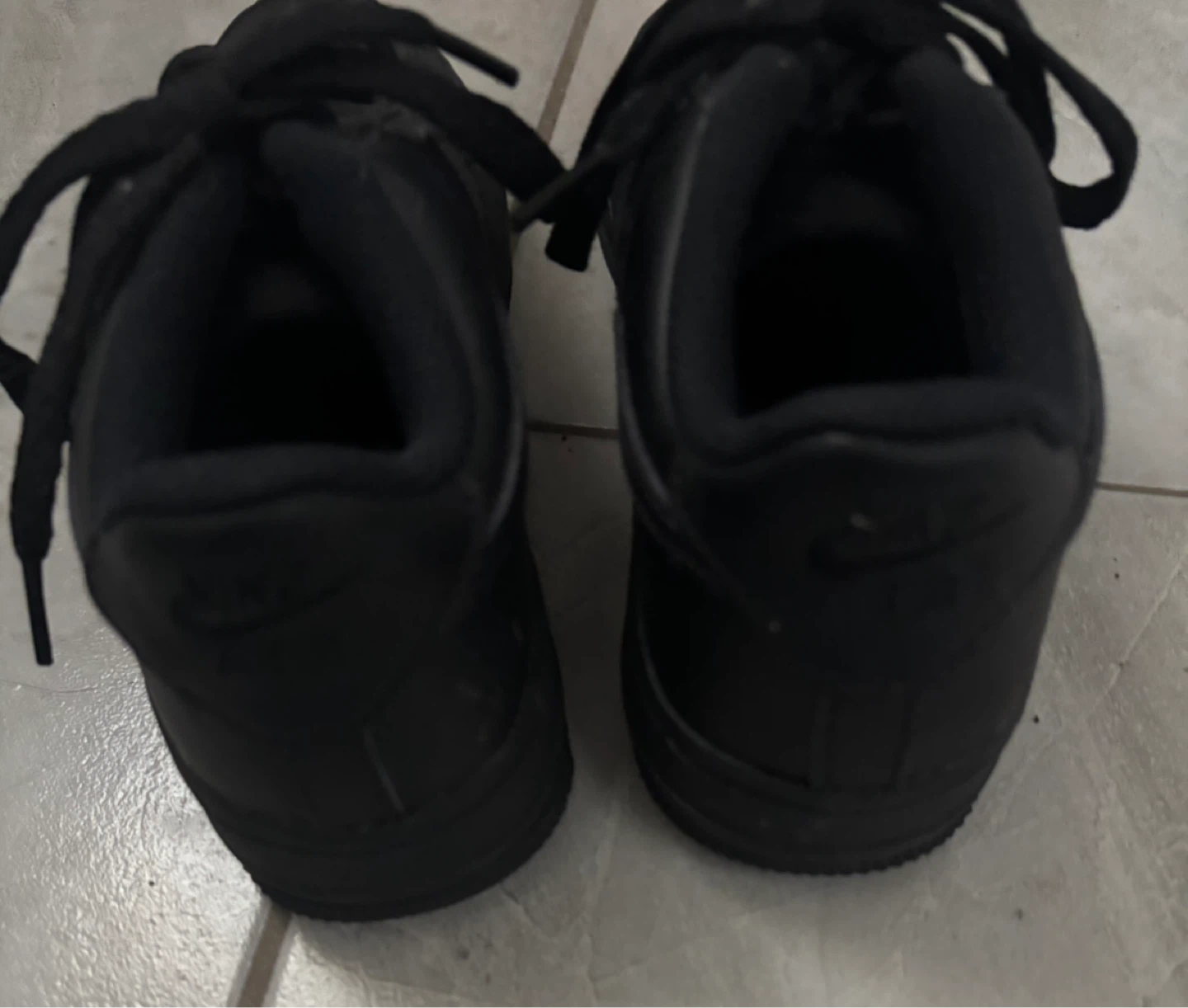 Nike Air Force 1 Youth Sneakers - Black Size 4.5Y - photo 2