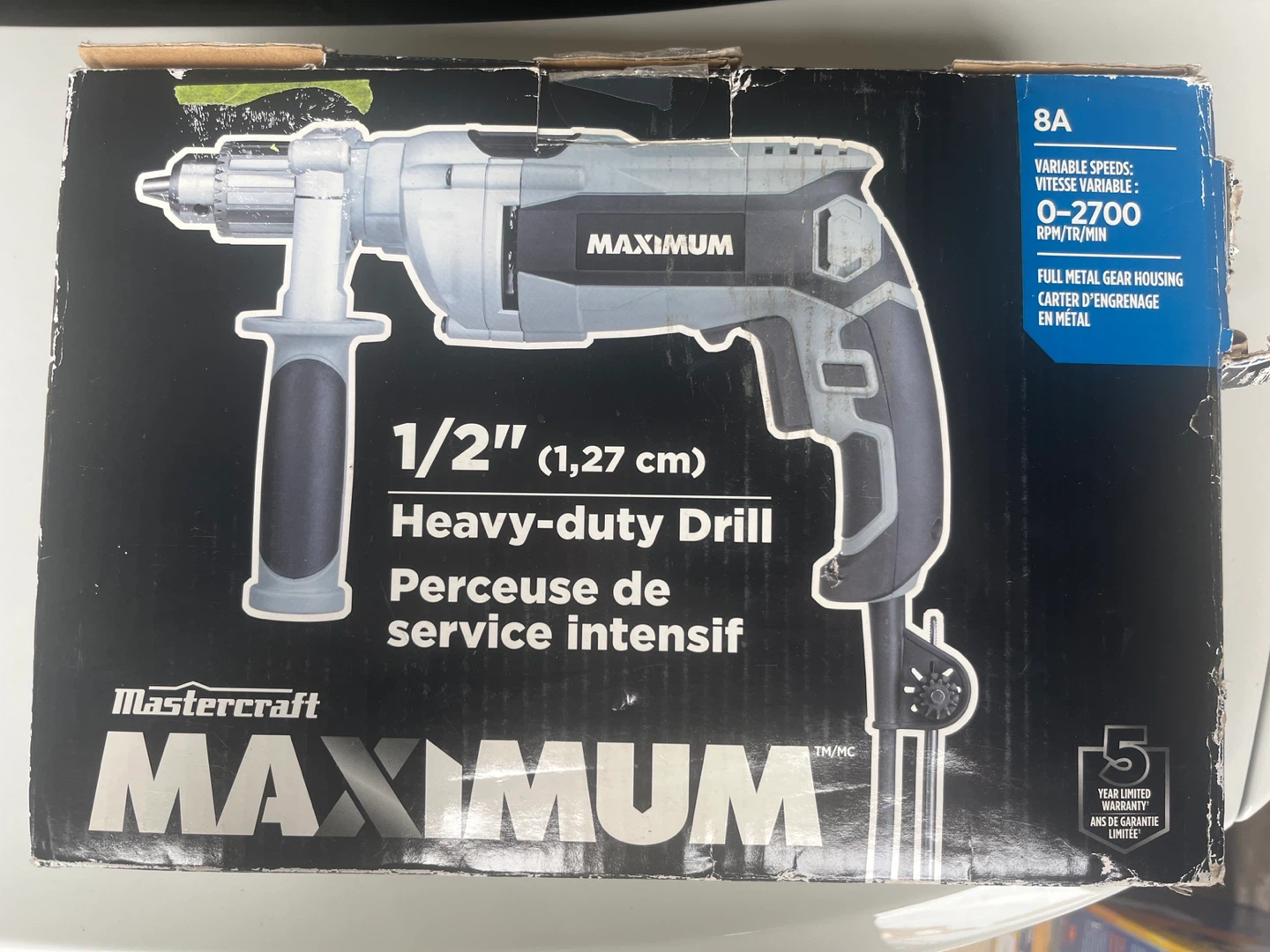 Mastercraft MAXIMUM 1/2" Heavy-duty Drill