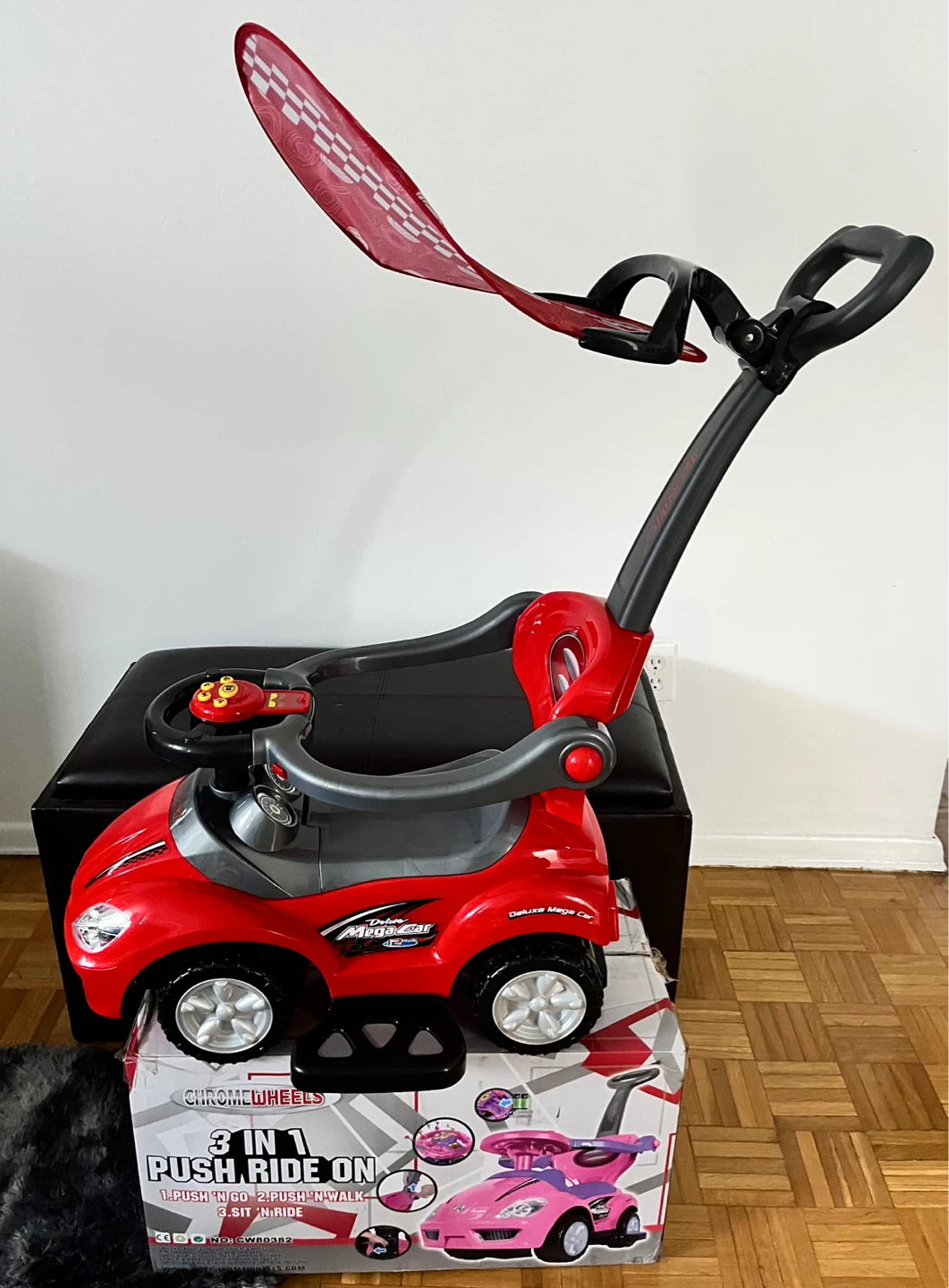 Brand New 3-in-1 Push Ride-On Car
