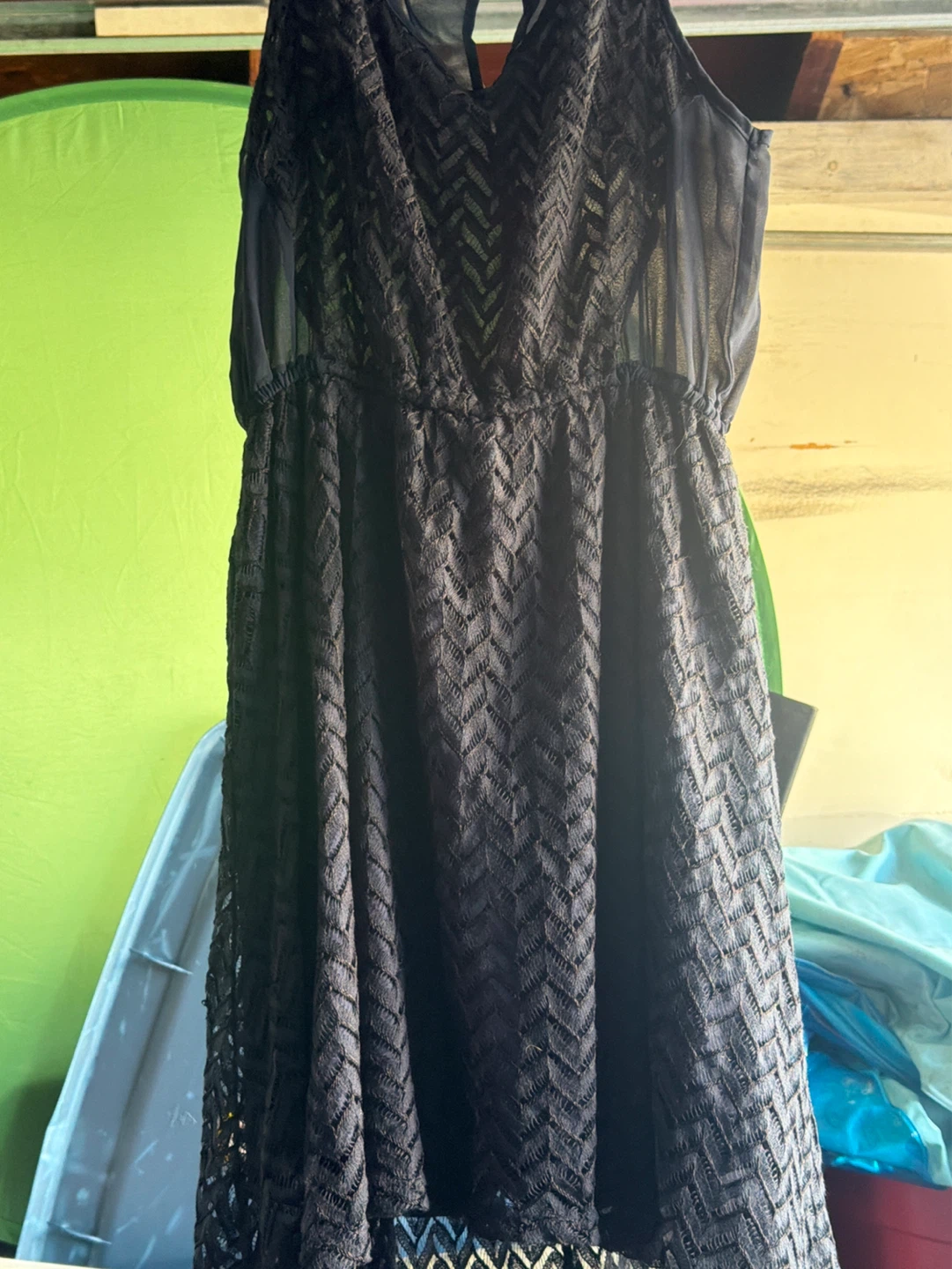 Black Lace High-Low Dress - photo 2