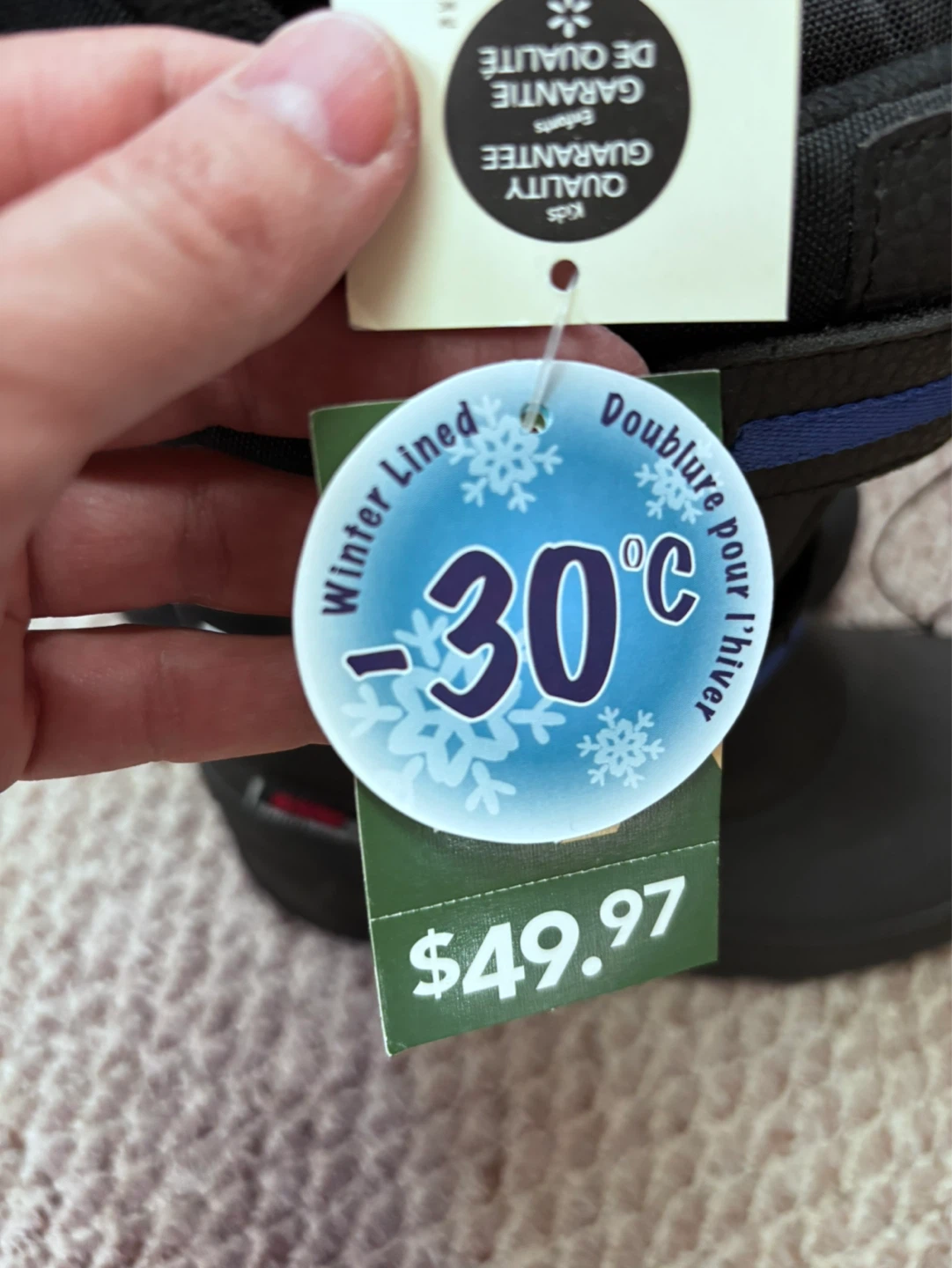 New Kids Winter Lined Boots - Size 5 - photo 2
