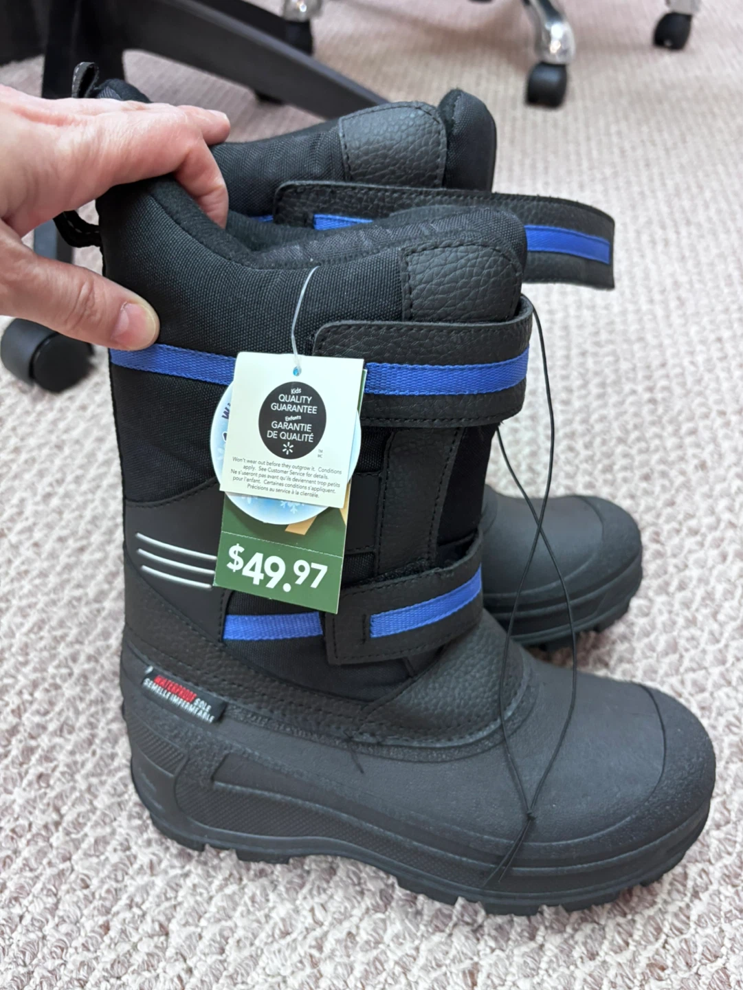 New Kids Winter Lined Boots - Size 5