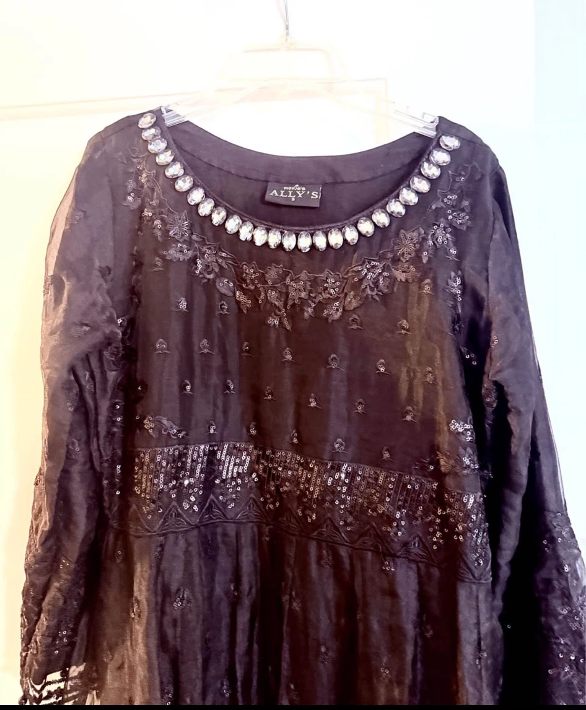 ALLY'S Black Embellished Formal Dress - photo 3