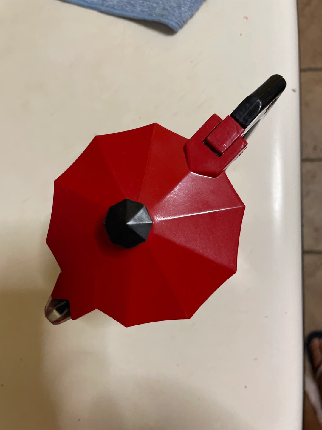 Red Moka Pot Coffee Maker