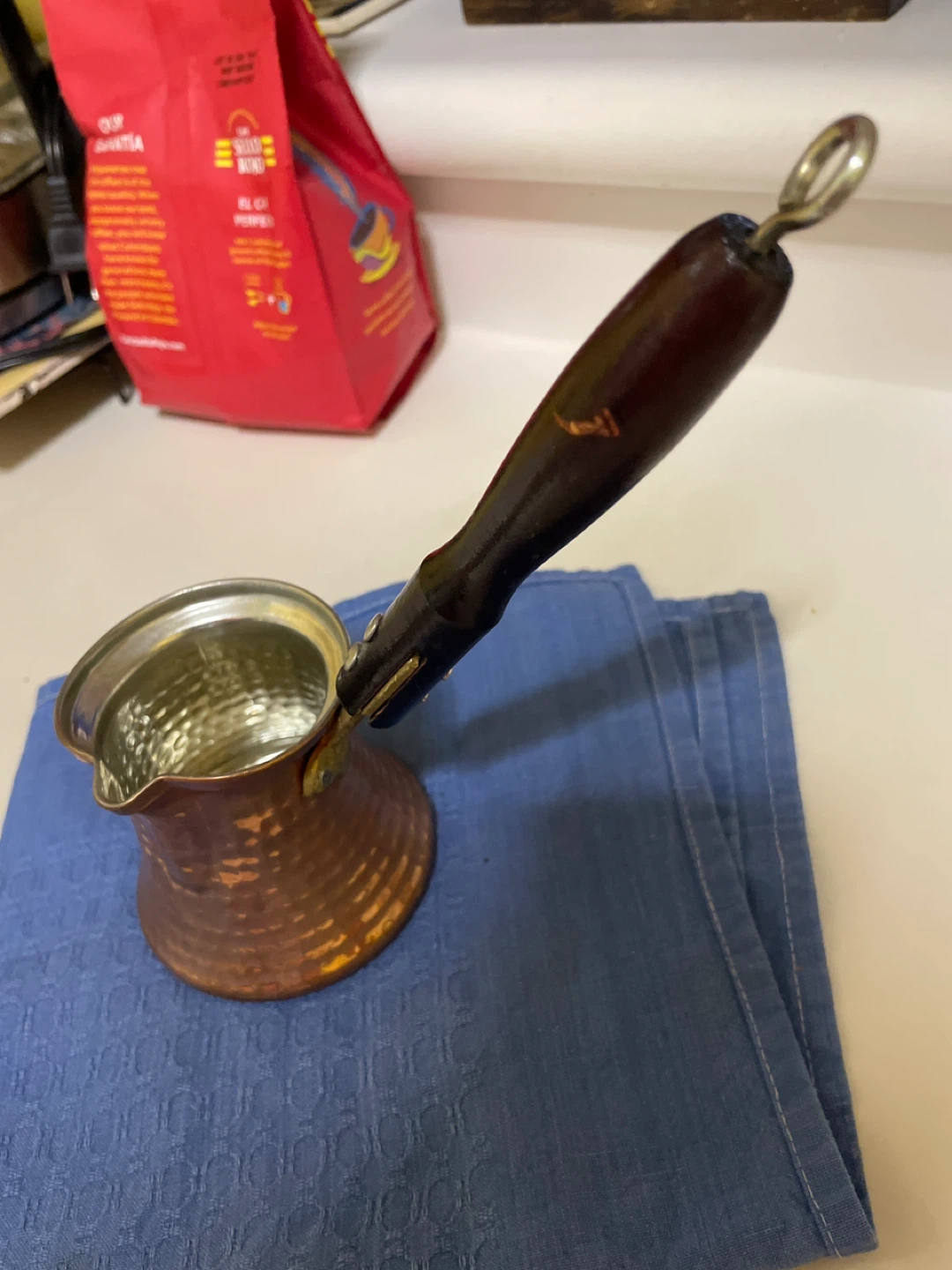 Copper Turkish Coffee Pot Ibrik - photo 2