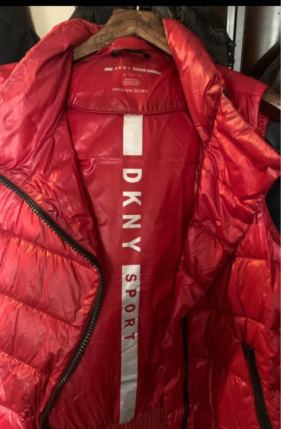 DKNY Sport Puffer Vest - Red - XL