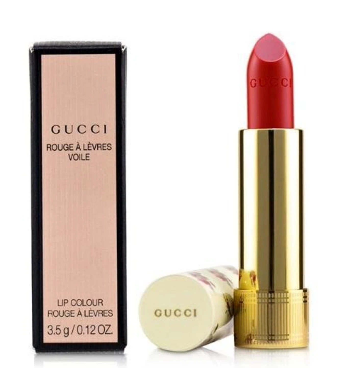 New (unused) Gucci Rouge à Lèvres Voile Lipstick - Goldie Red - photo 3