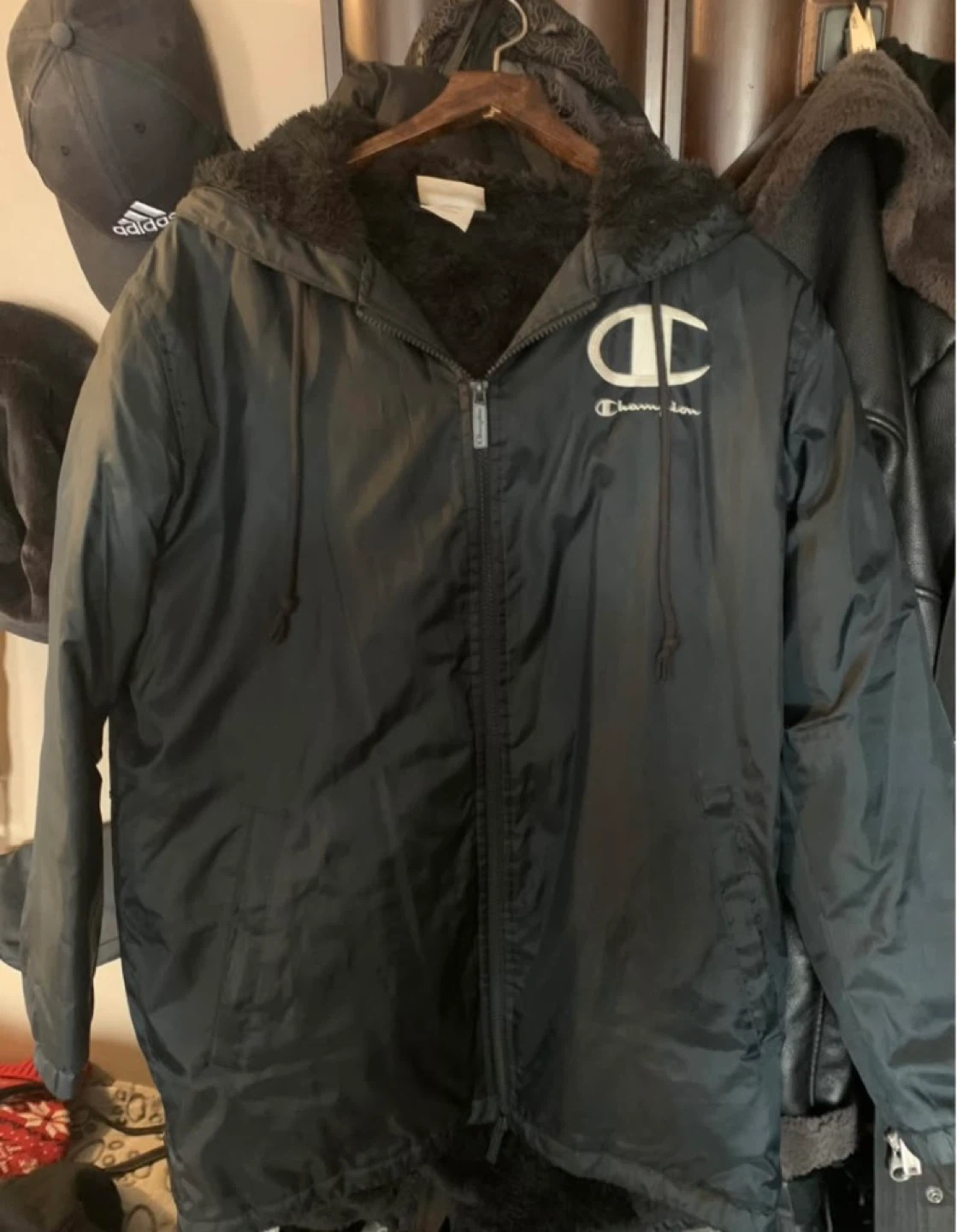 Champion Reverse Weave Faux Fur Lined Jacket