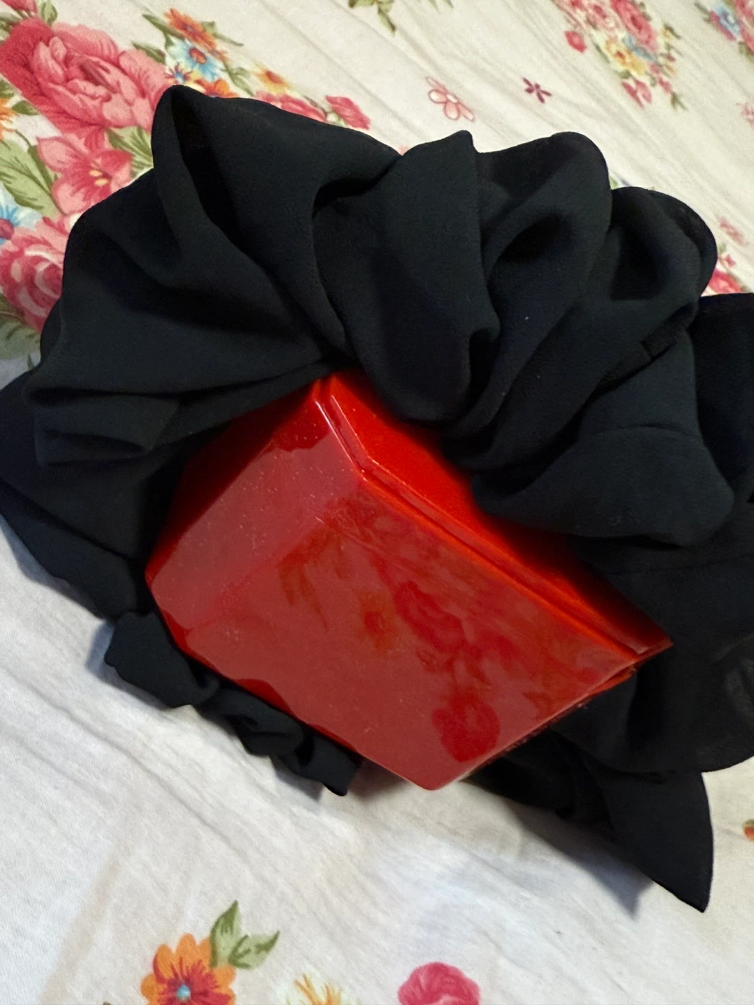 Large Black Chiffon Scrunchie - photo 5